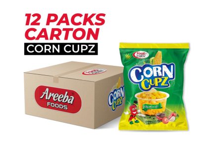 Food Chain Corn Cupz – 12 Packs Carton (Sweet Corn Snack Cups) 🌽